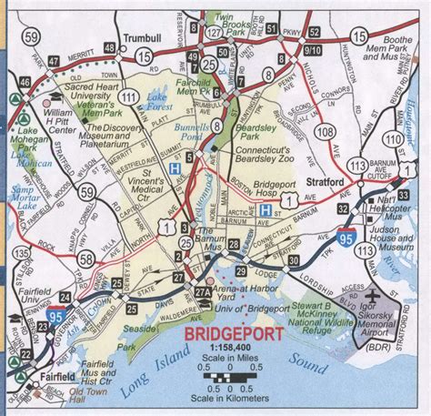 bridgeport ferry map